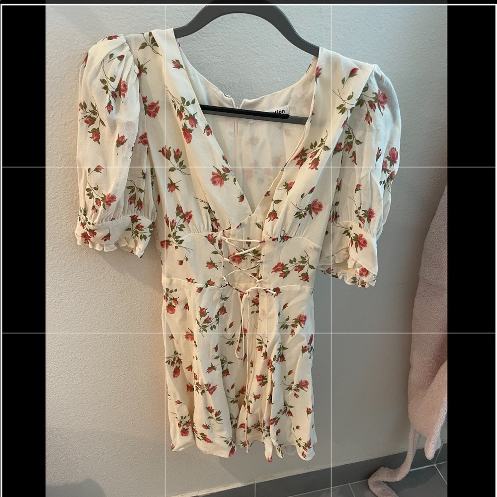 Reformation floral mini dress